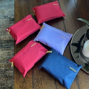 Mandarina Duck 5 small makeup & inflight bags locked zippered pouches